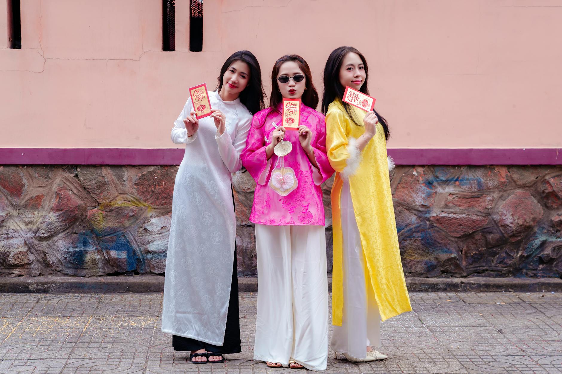 Asian Lunar New Year street food in Thailand and Vietnam